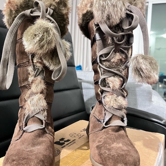 Anti-skid women lace-ip snow boots - Picture 2 of 4